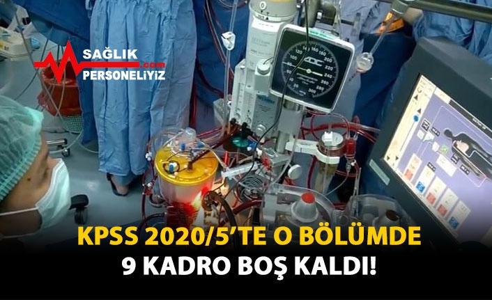 KPSS 2020/5'te O Bölümde 9 Kadro Boş Kaldı